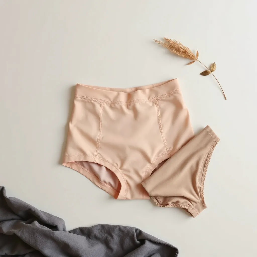 Shaper taille haute lisse et confortable posé sur un fond clair, avec couture et maintien visibles