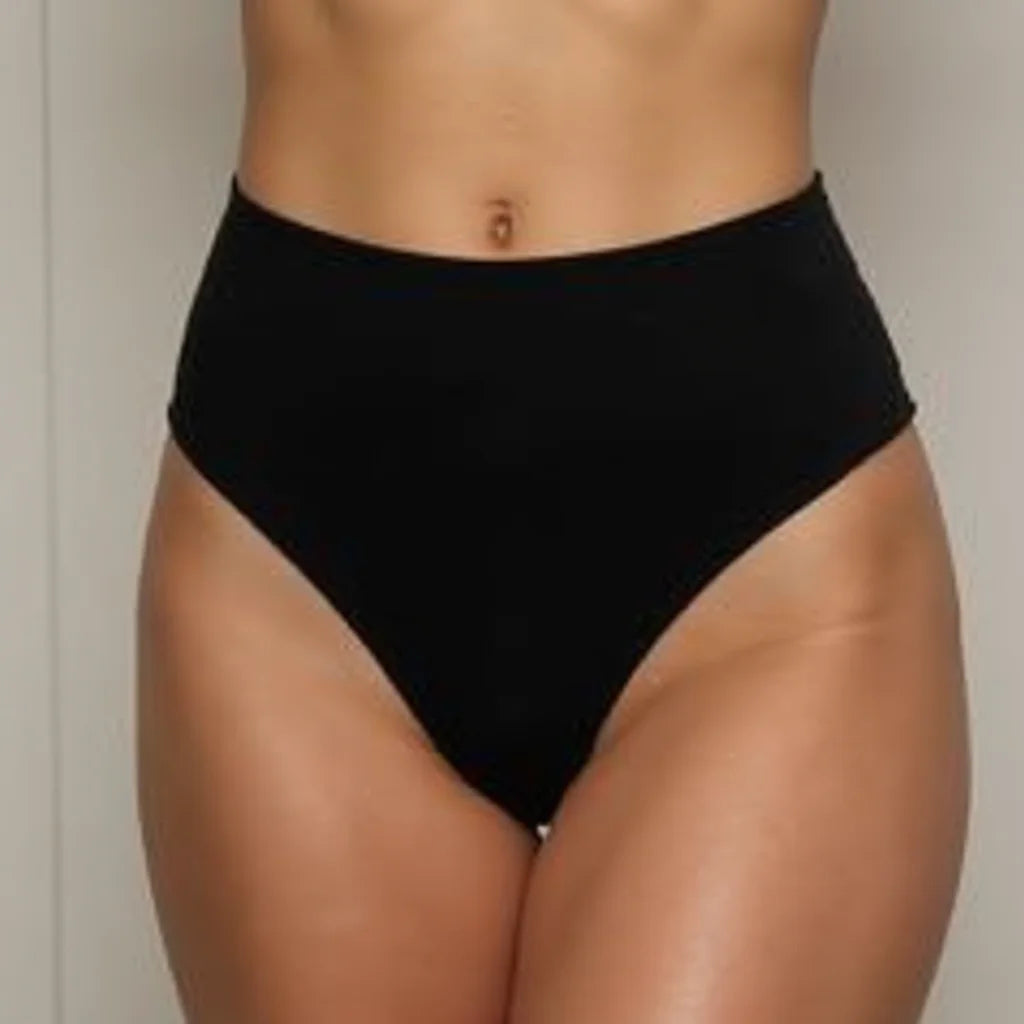 Culotte Gainante Noire - Culotte gainante noire pour une silhouette lisse durable