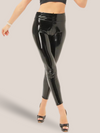 Slimming Faux Leather Leggings 