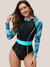 Flat tummy girdle swimsuit