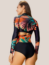 Long sleeve crop top swimsuit