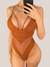 Brown One Piece Swimsuit