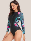 Slimming 1-piece swimsuit