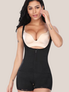 Clip and zip full body shaper