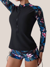 2 piece long sleeve swimsuit