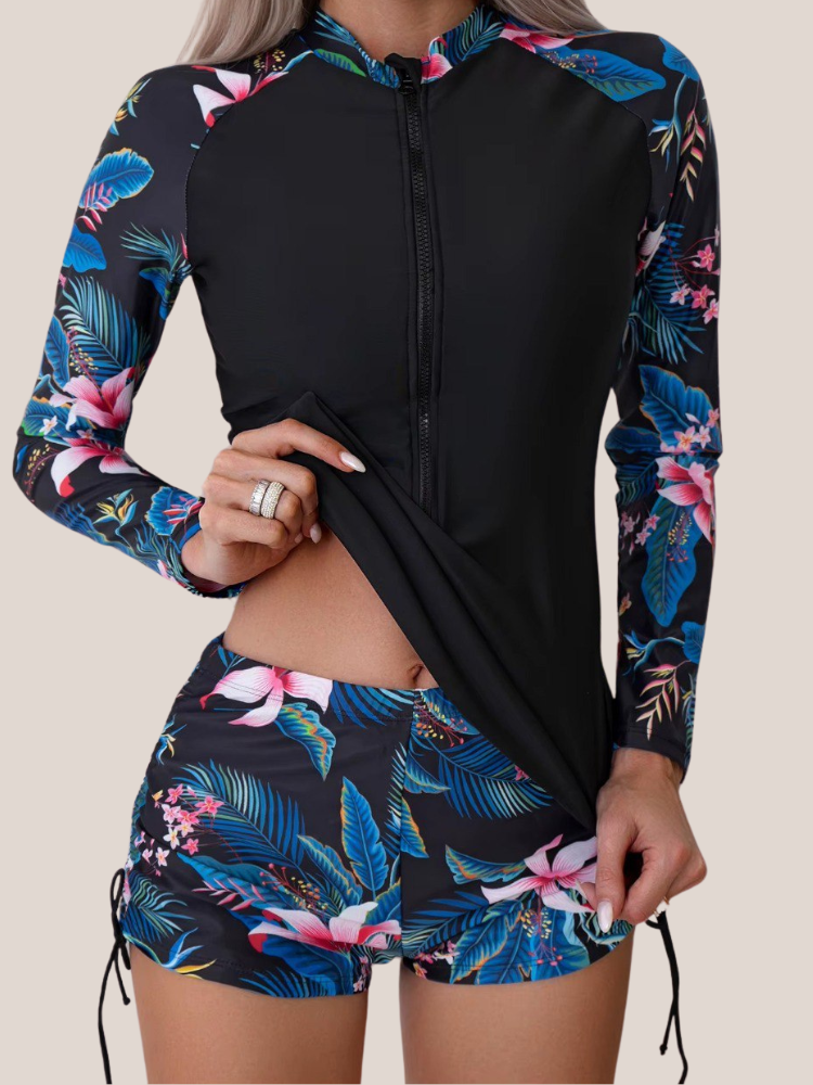 2 piece long sleeve swimsuit