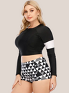 Swimsuit with long sleeves
