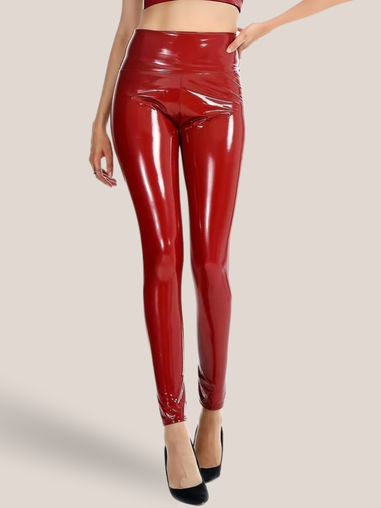 Faux Leather Shaping Leggings