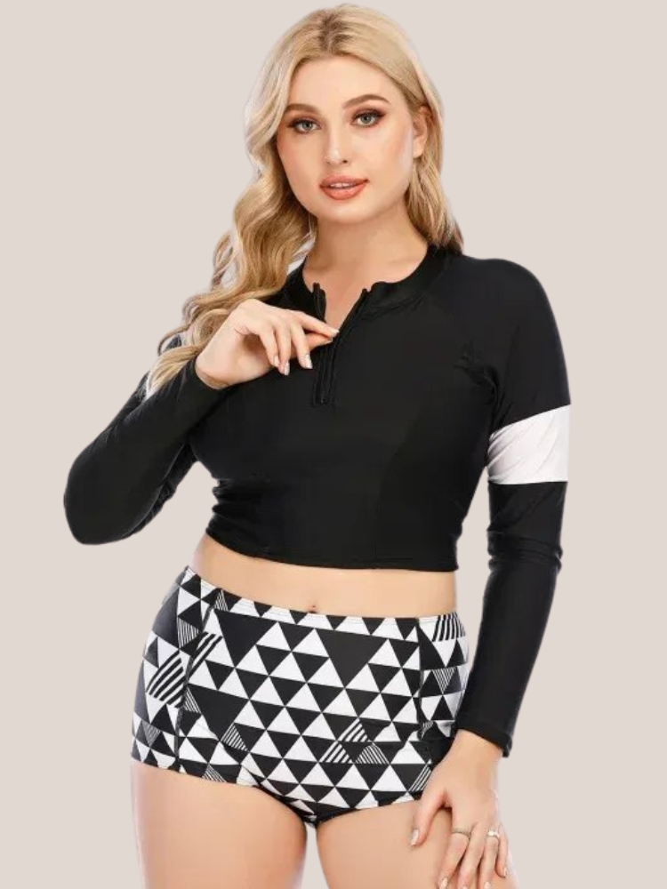 Swimsuit with long sleeves