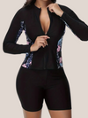 Black Long Sleeve Swimsuit