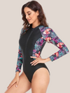 Slimming 1-piece swimsuit