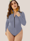 Plus size shaping 1 piece swimsuit