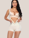 Clip and zip full body shaper