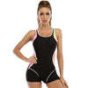 Black Tummy Control One Piece Swimsuit