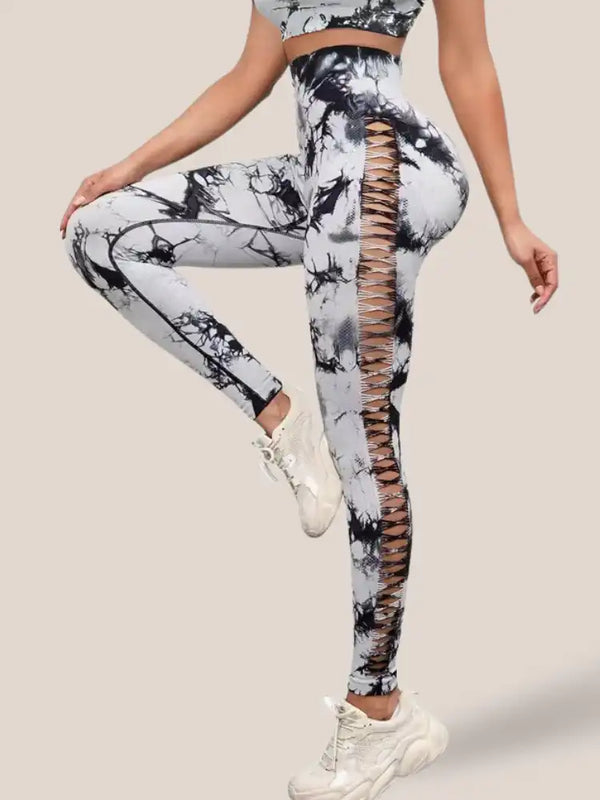 Legging Femme Anti-cellulite 3D - Taille Haute - Effet Galbant Et Amincissant - Pour Yoga, Fitness, Quotidien
