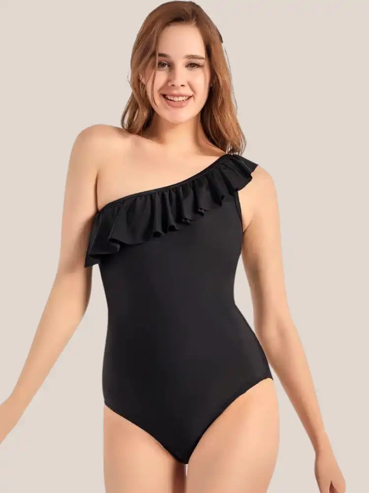 Maillot de bain 1 Piece gainant noir