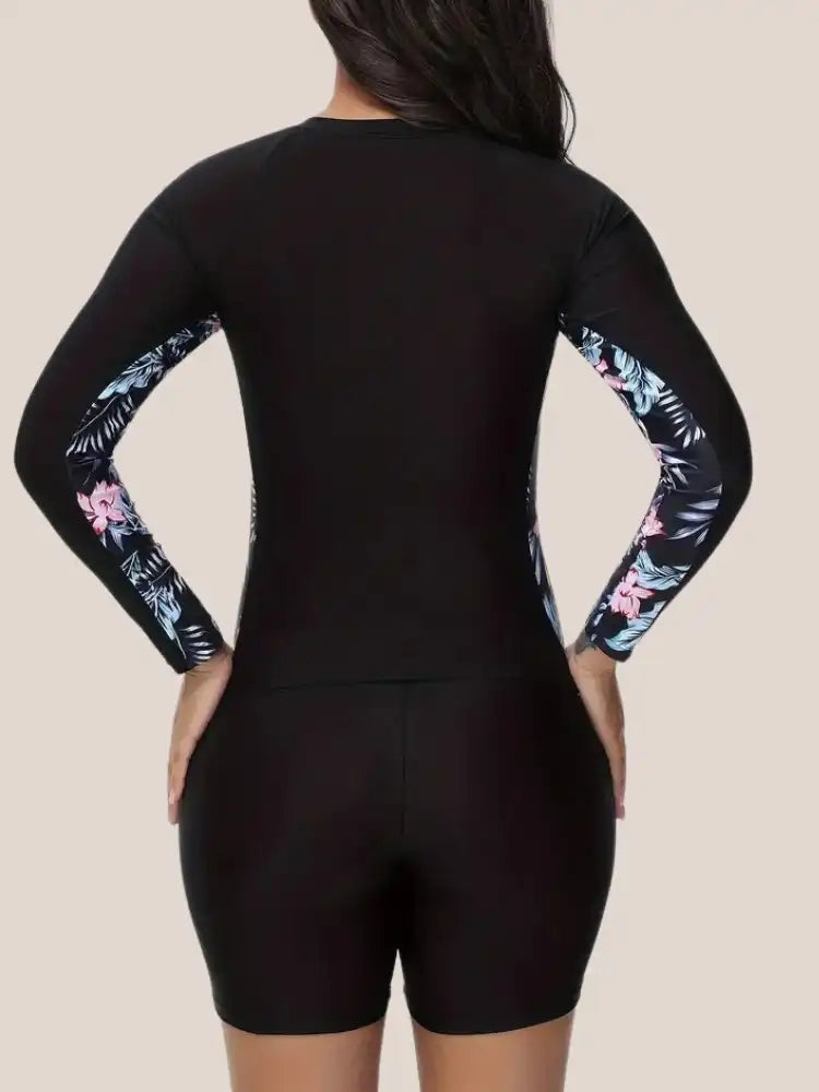 Maillot de bain Manche Longue noir