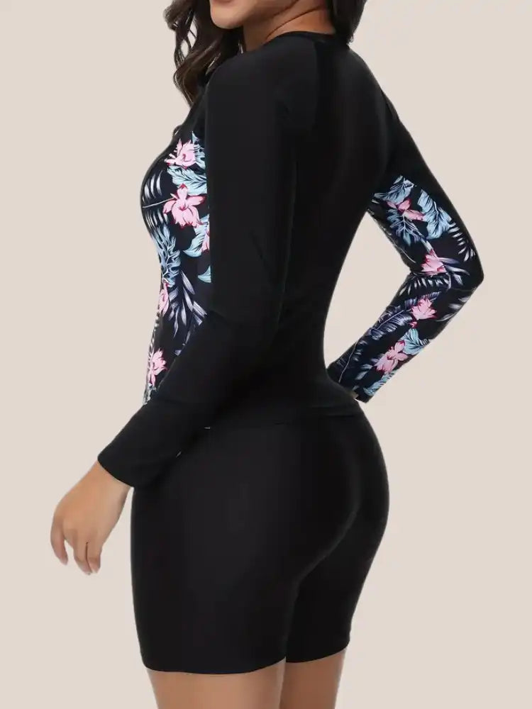 Maillot de bain Manche Longue noir