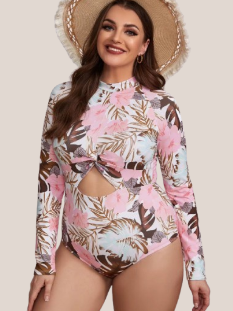 White shaping swimsuit