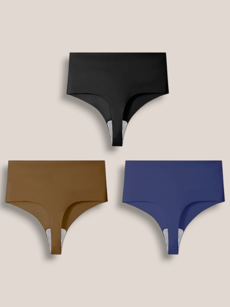Invisible High Waist Thongs Set of 3