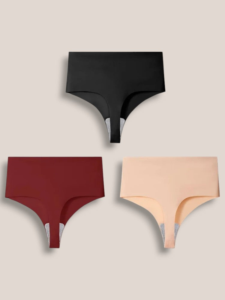Invisible High Waist Thongs Set of 3