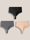 Invisible High Waist Thongs Set of 3