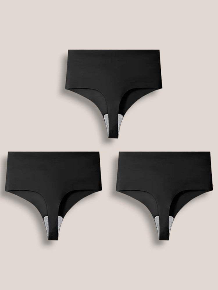 Invisible High Waist Thongs Set of 3