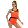 Orange shaping swimsuit