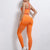 Orange Anti Cellulite Leggings